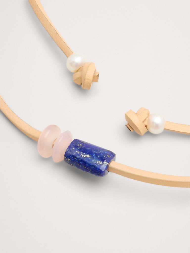 Lapis Cord Necklace