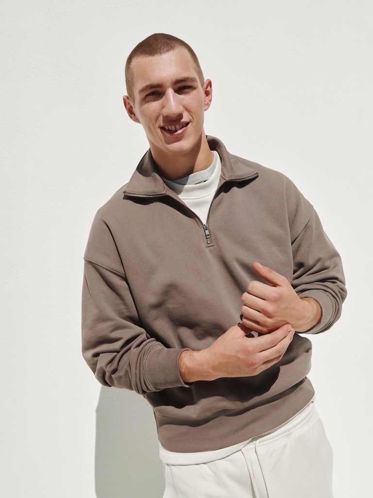 Adult Heavyweight Oversized Quarter-Zip Pullover