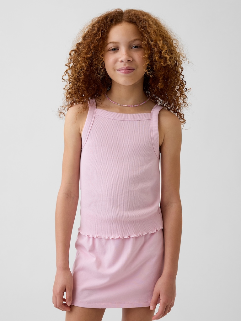 Kids Rib Square-Neck Tank Top