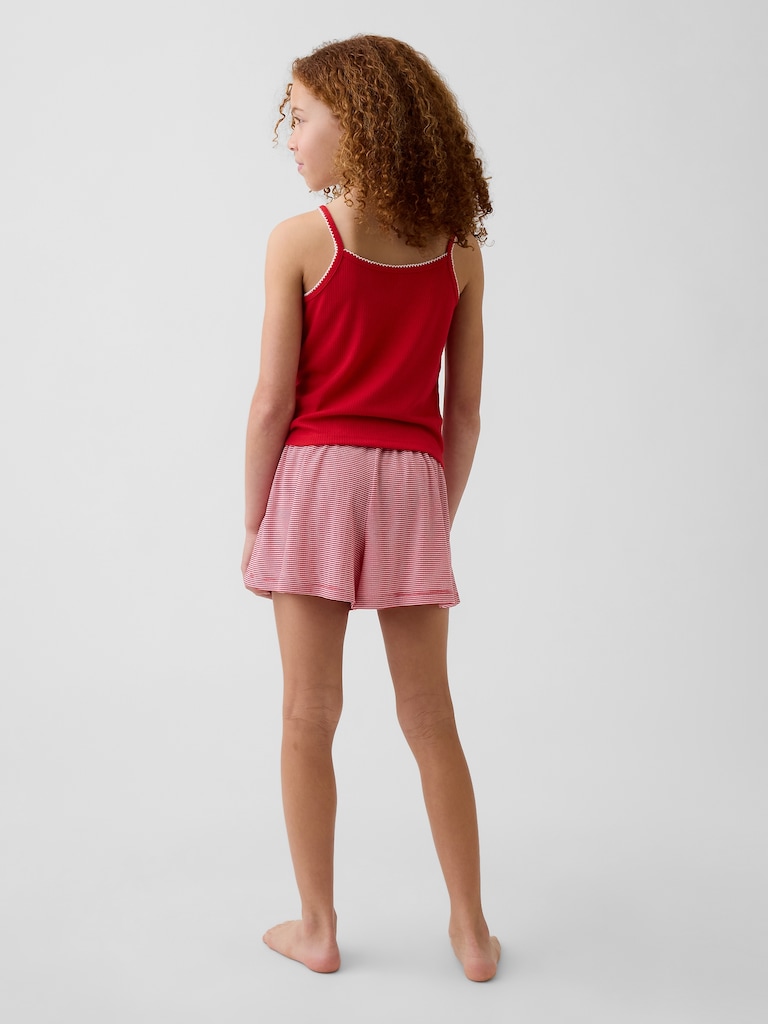Kids Recycled Rib PJ Tank Top