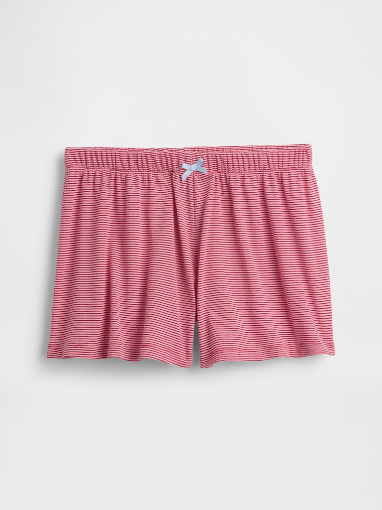 Kids Recycled Rib PJ Shorts