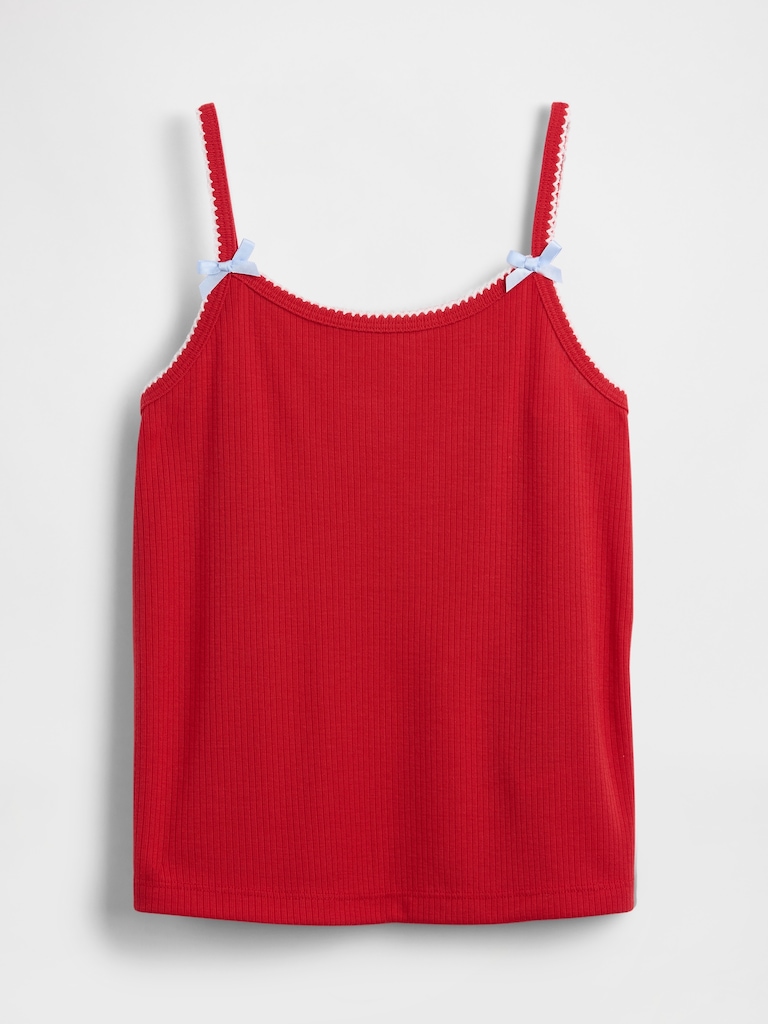 Kids Recycled Rib PJ Tank Top