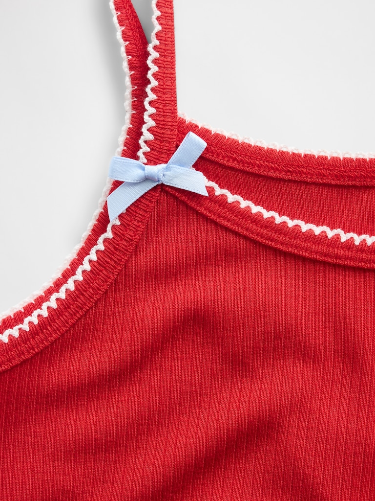 Kids Recycled Rib PJ Tank Top