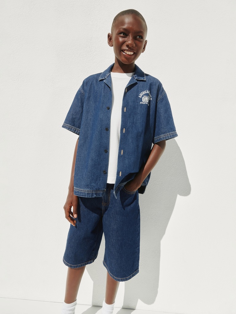 Kids Baggy Denim Shorts