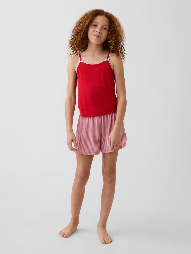 Kids Recycled Rib PJ Tank Top