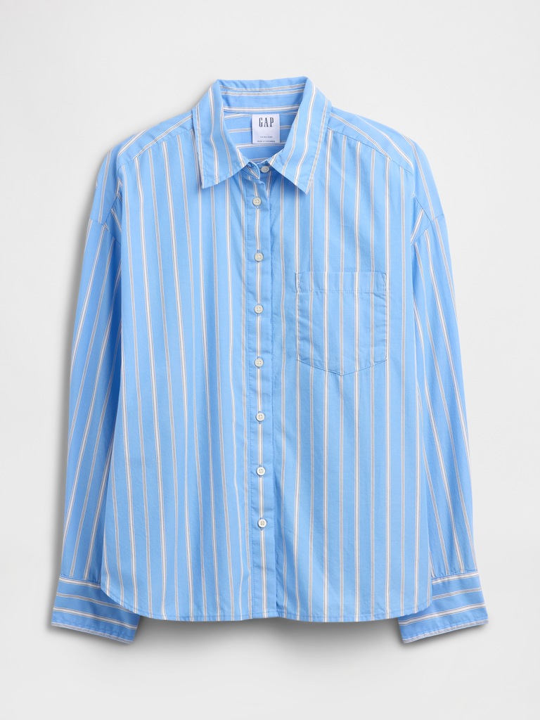 Oversized Shirt in Poplin