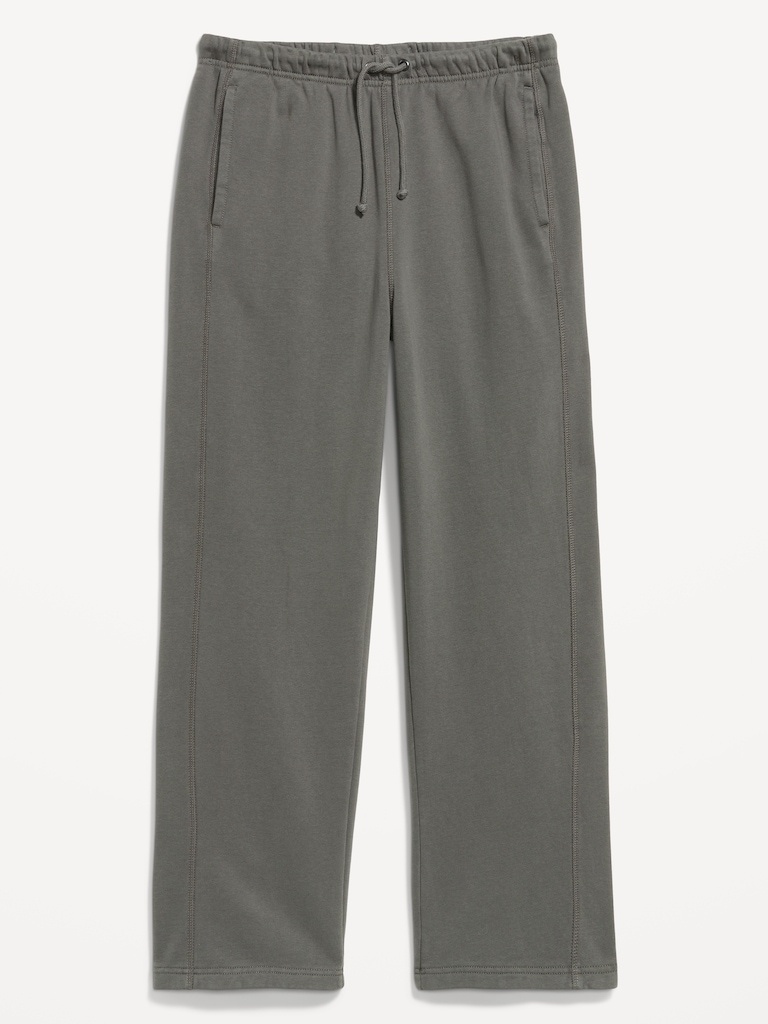Pantalon coupe généreuse en coton ouaté épais