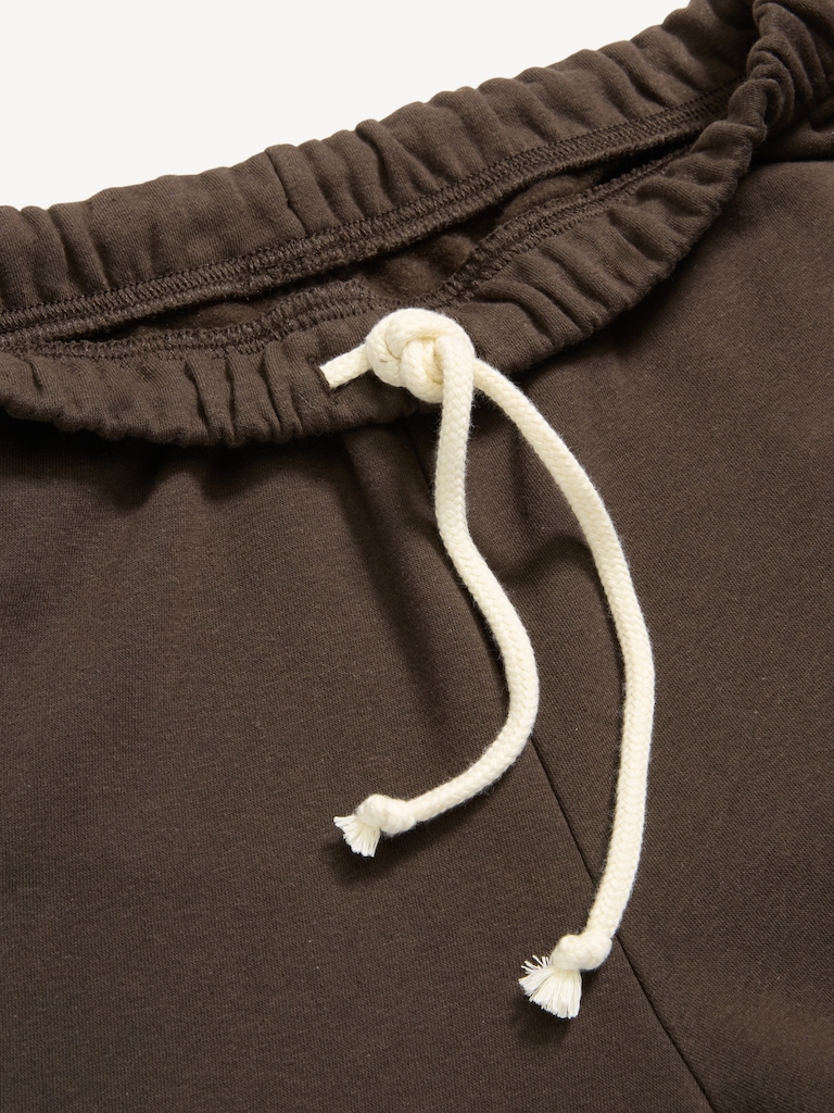 High-Waisted Fleece Wide-Leg Sweatpants