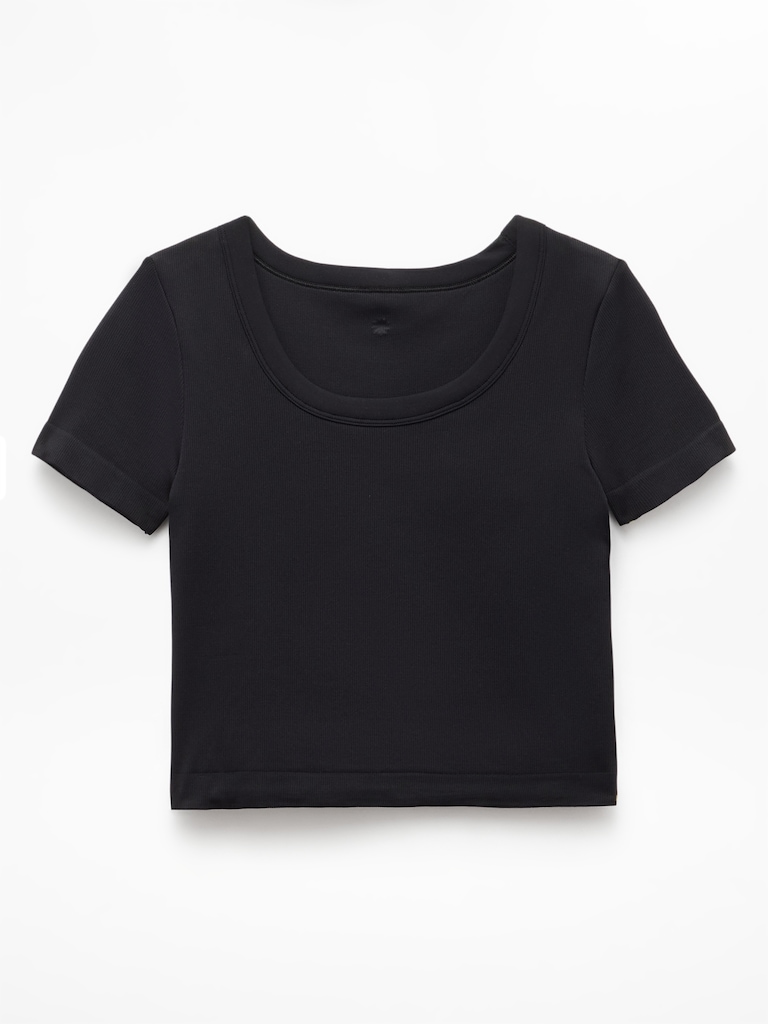 Athleta Girl Rise Above Rib Scoop Tee