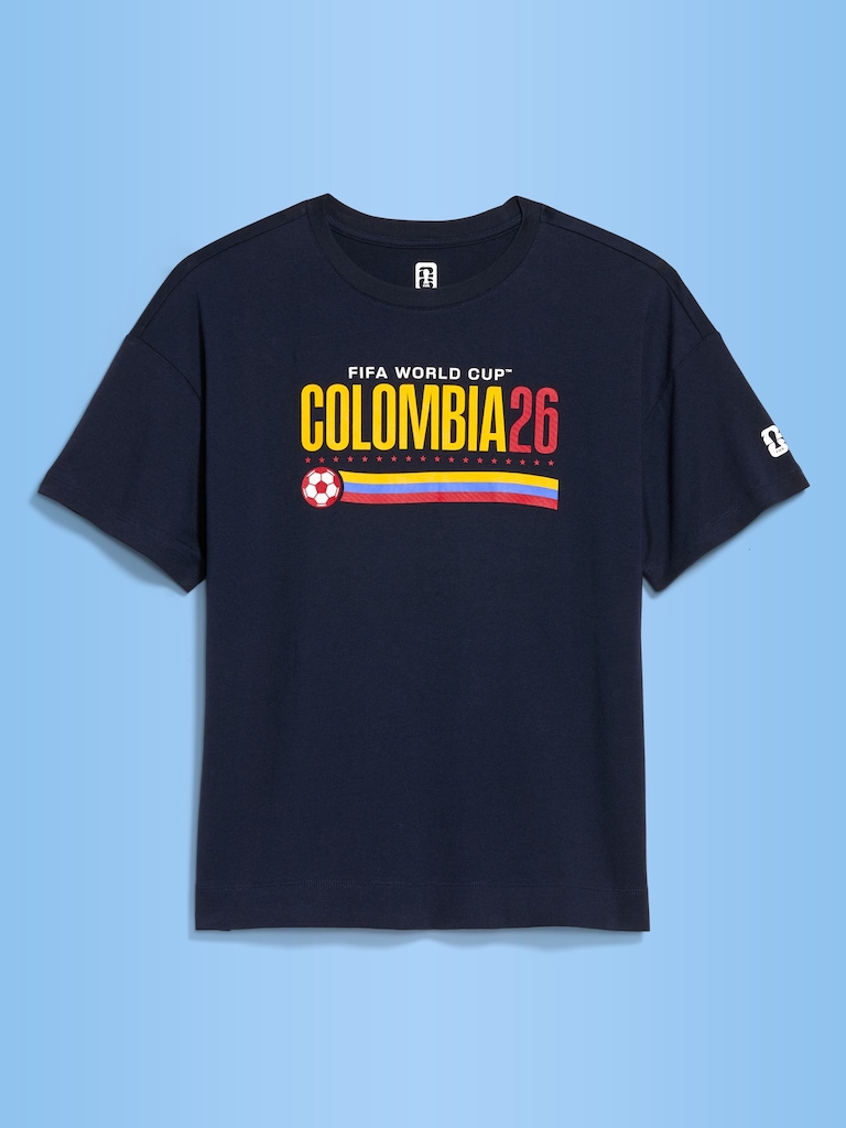 FIFA World Cup 26™ Colombia Vintage Crew-Neck T-Shirt for Women