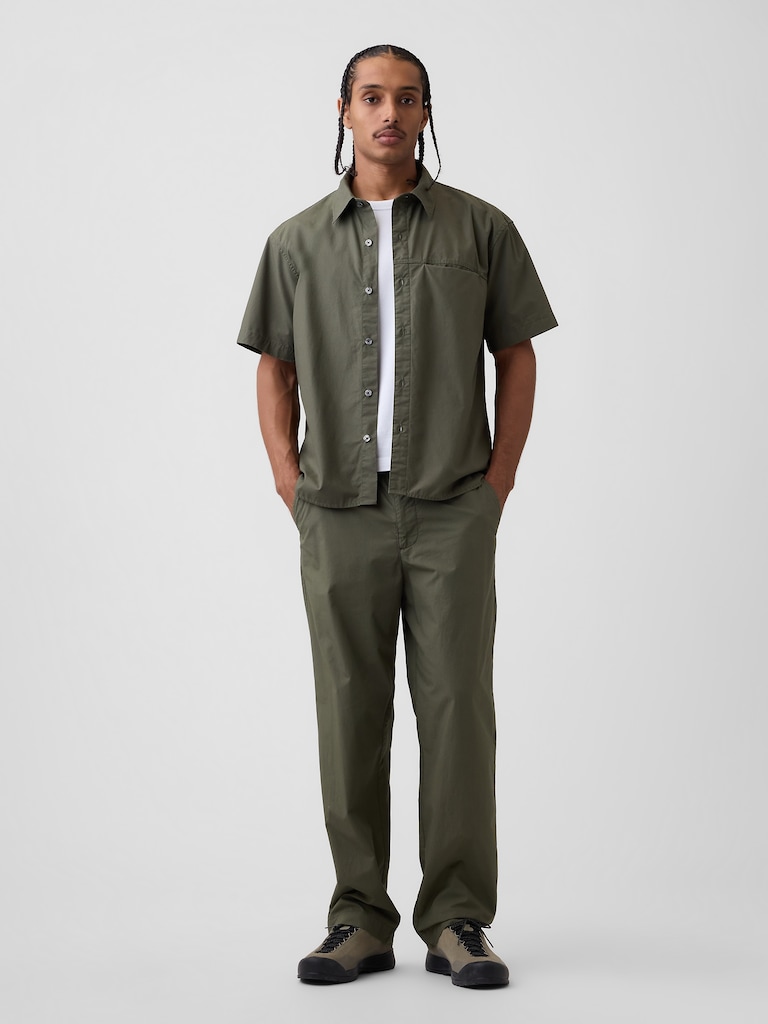 Pantalon ample années 90 en popeline