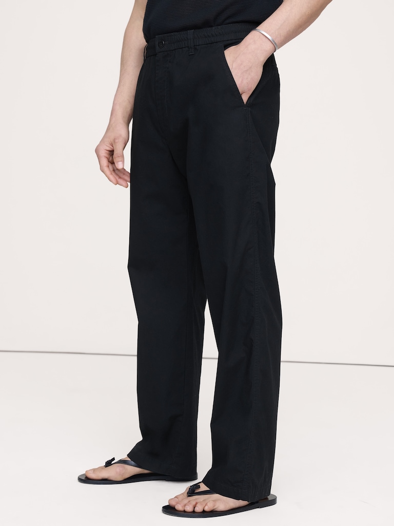The Weekender Relaxed Pull-On Pant in Cotton