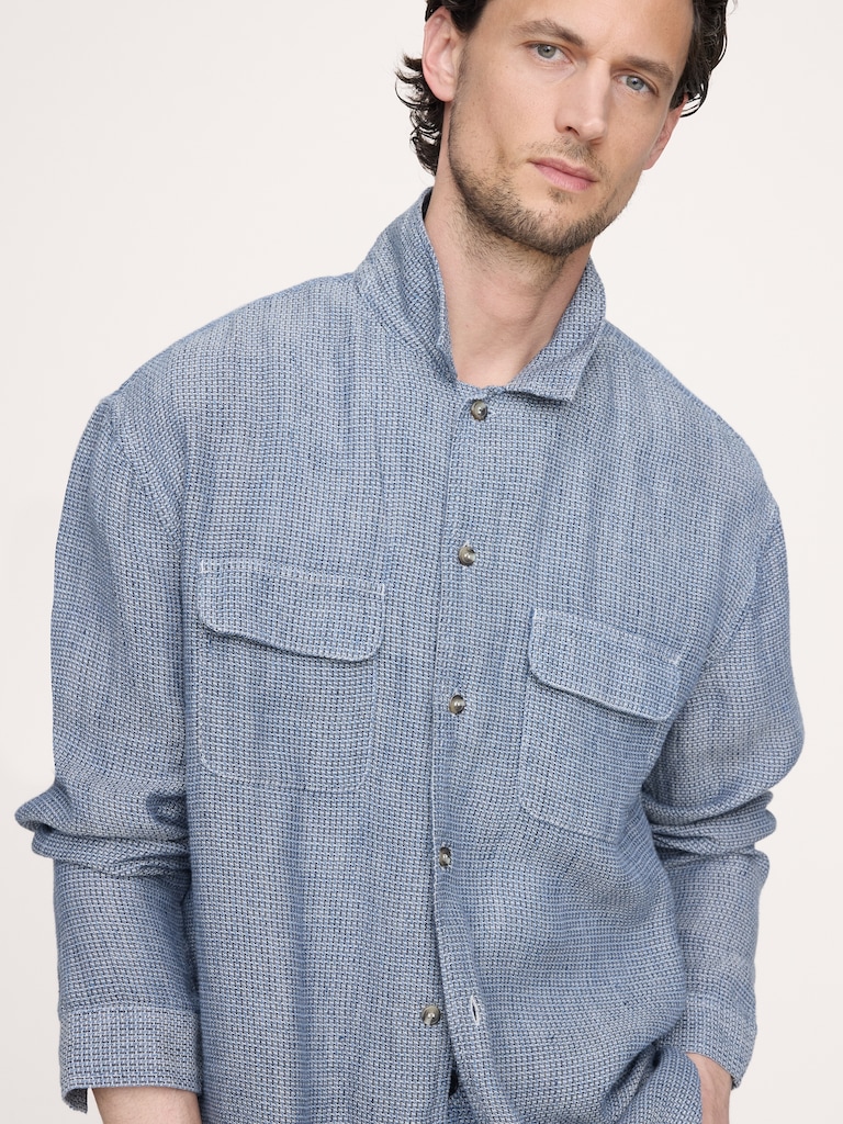 Relaxed-Fit Linen Resort Shirt