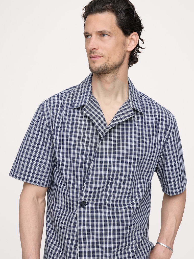 Relaxed-Fit Double-Breasted Resort Shirt