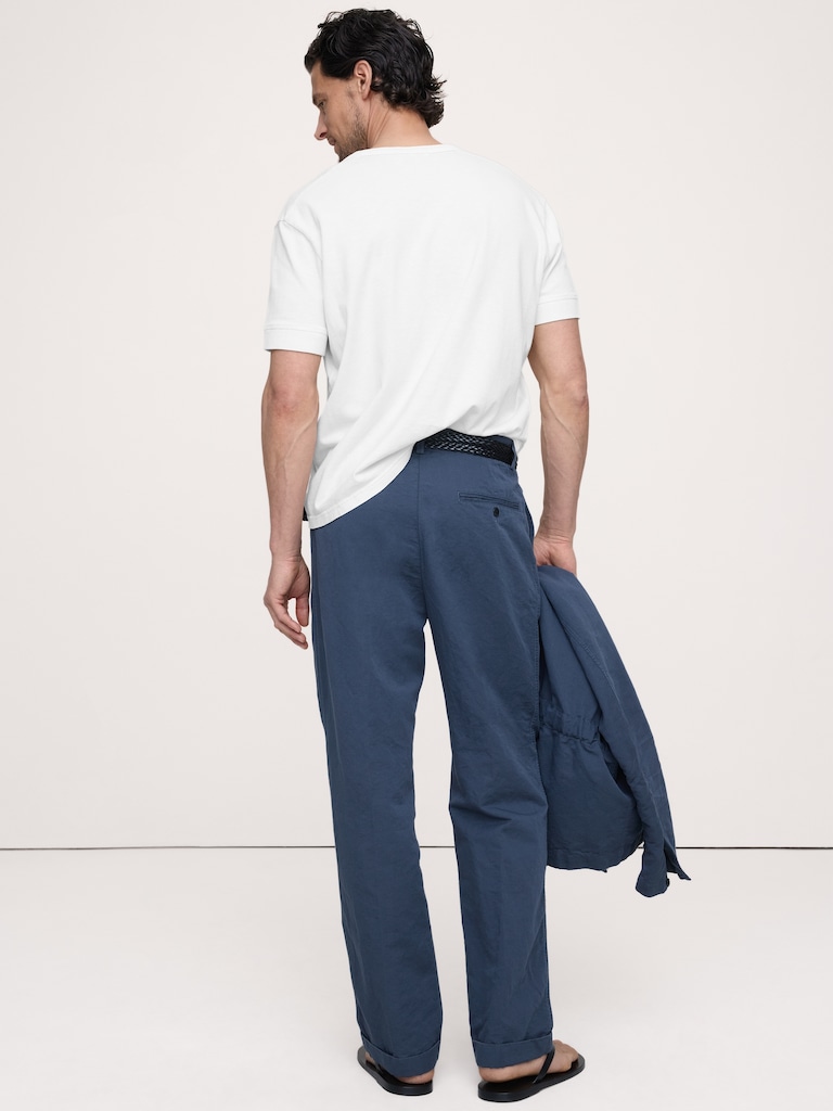 Archive Reissue Pleated Italian Linen-Cotton Pant