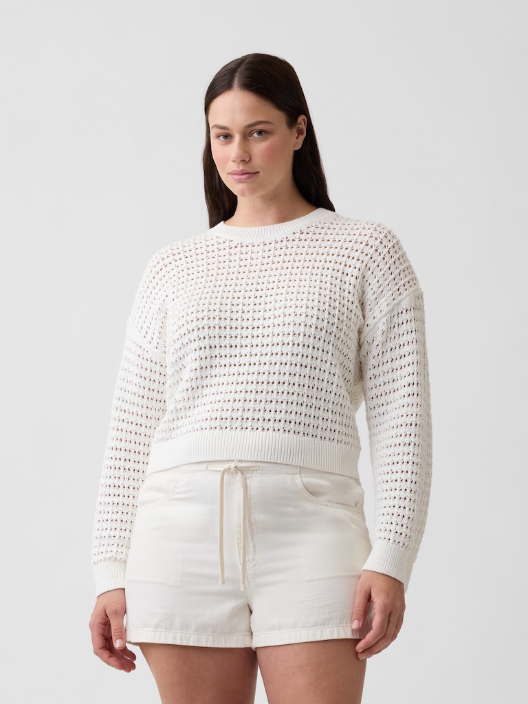 3" Mid Rise Pull-On Denim Shorts