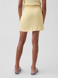 Kids 100% Cotton Cable-Knit Sweater Skort