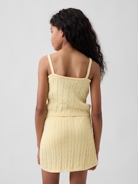 Kids 100% Cotton Cable-Knit Sweater Cami