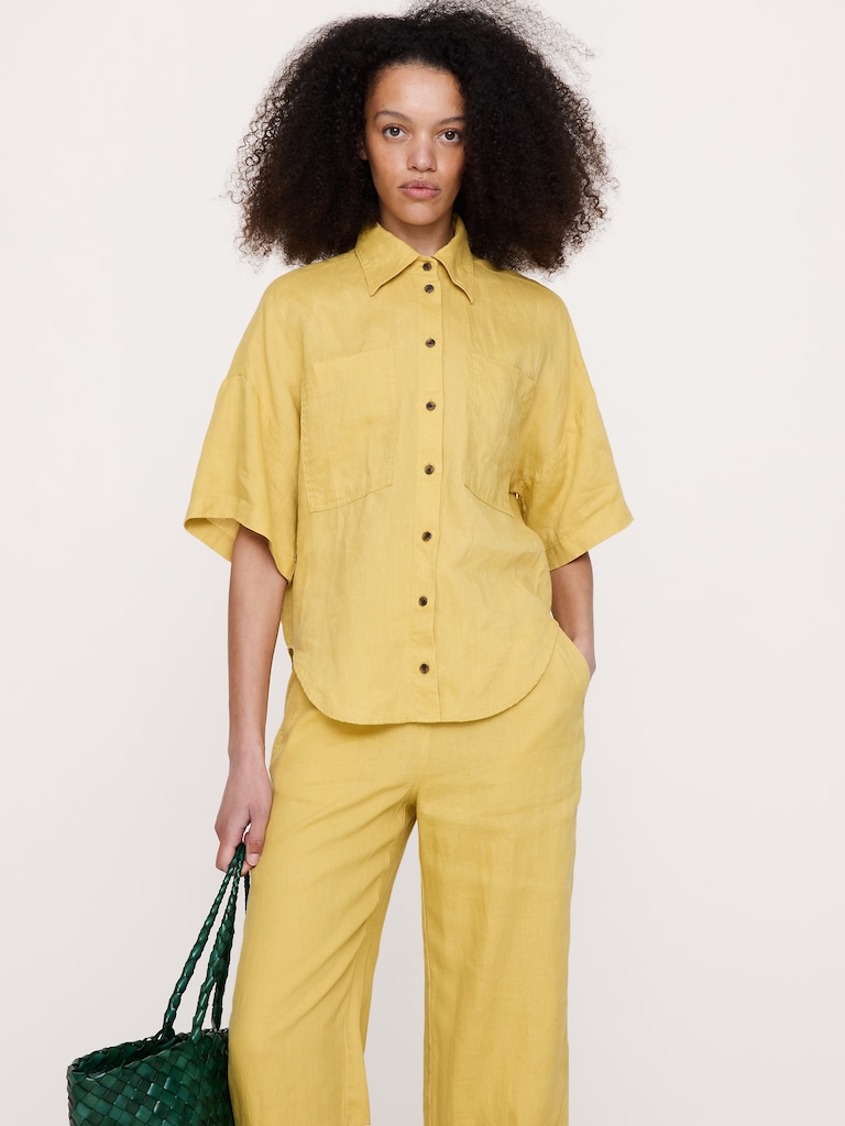 Linen Short-Sleeve Shirt