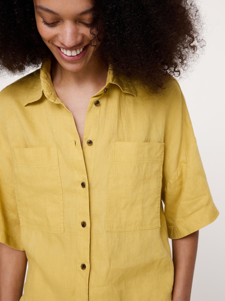 Linen Short-Sleeve Shirt