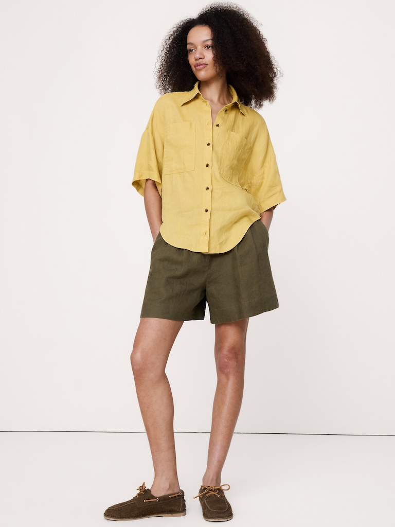 Linen Short-Sleeve Shirt