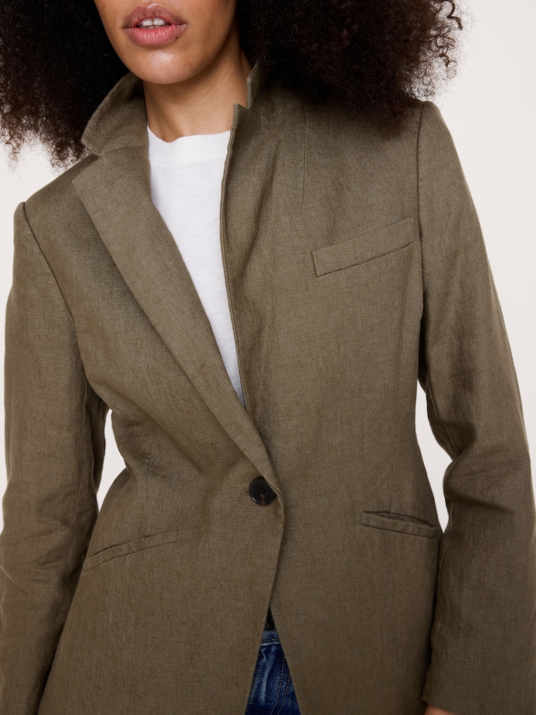 Slim Linen Blazer