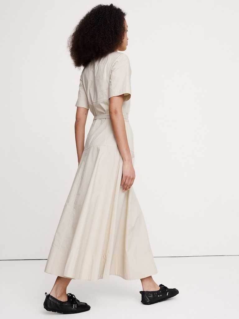 Cotton Poplin Shirt Dress