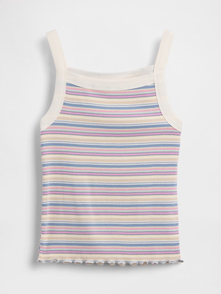 Kids Rib Square-Neck Tank Top
