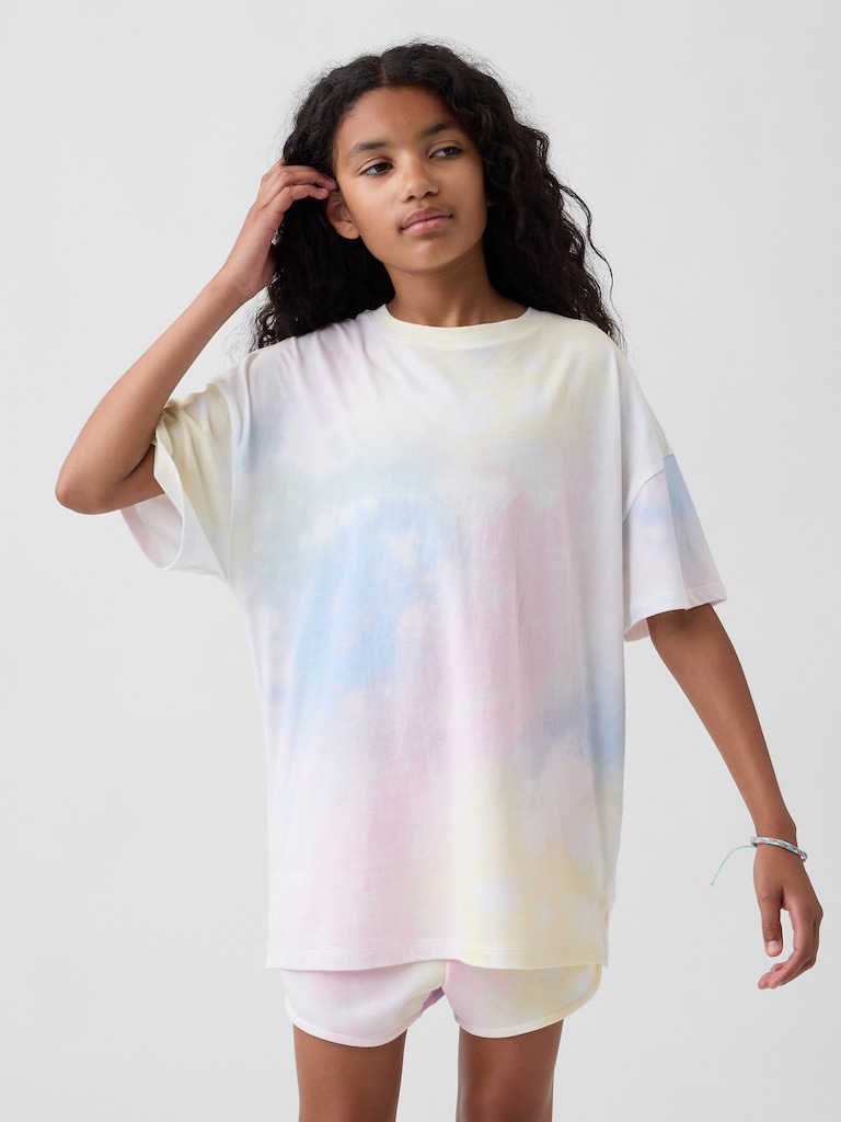 Kids Tie-Dye Oversized Tunic T-Shirt
