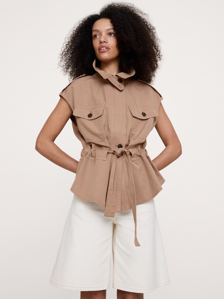 TENCEL™-Cotton-Linen Utility Vest