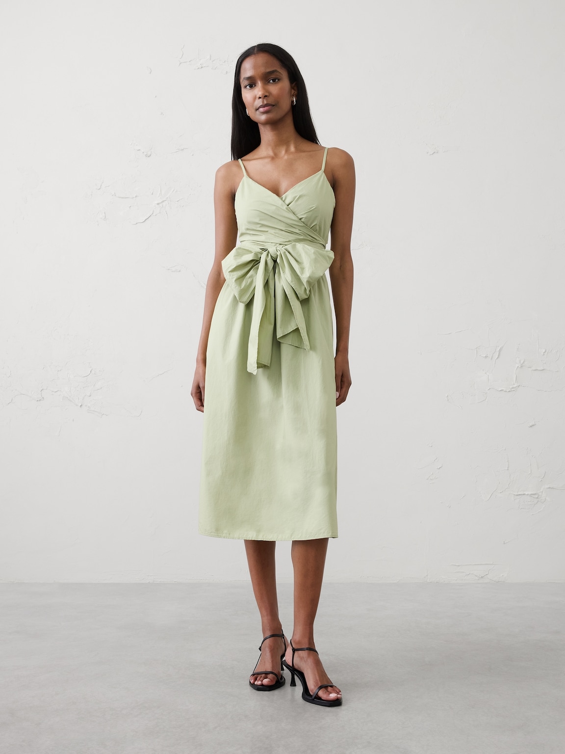 Strappy Wrapped Midi Dress