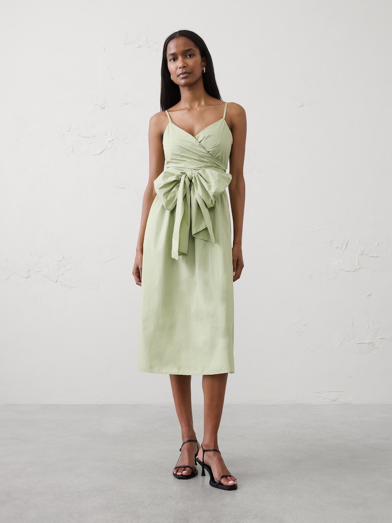 Strappy Wrapped Midi Dress