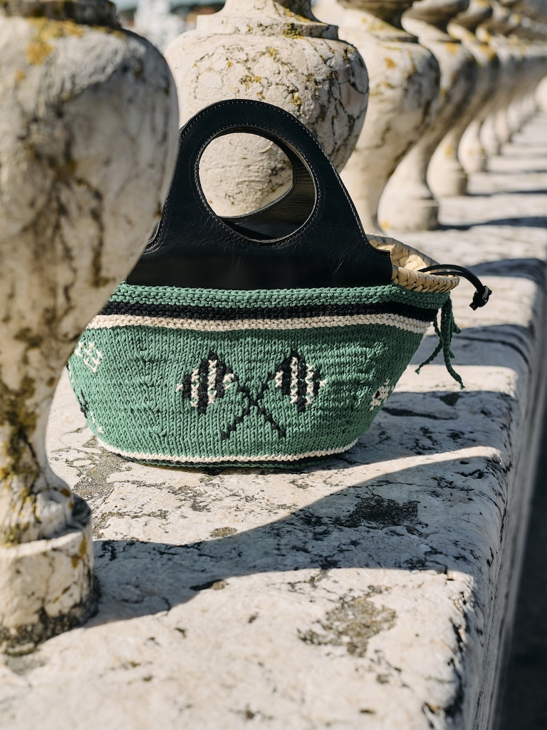 Caxinas Mini Embroidered Basket By Entrudo