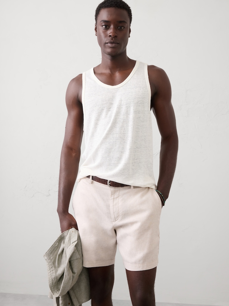 Linen-Blend Tank