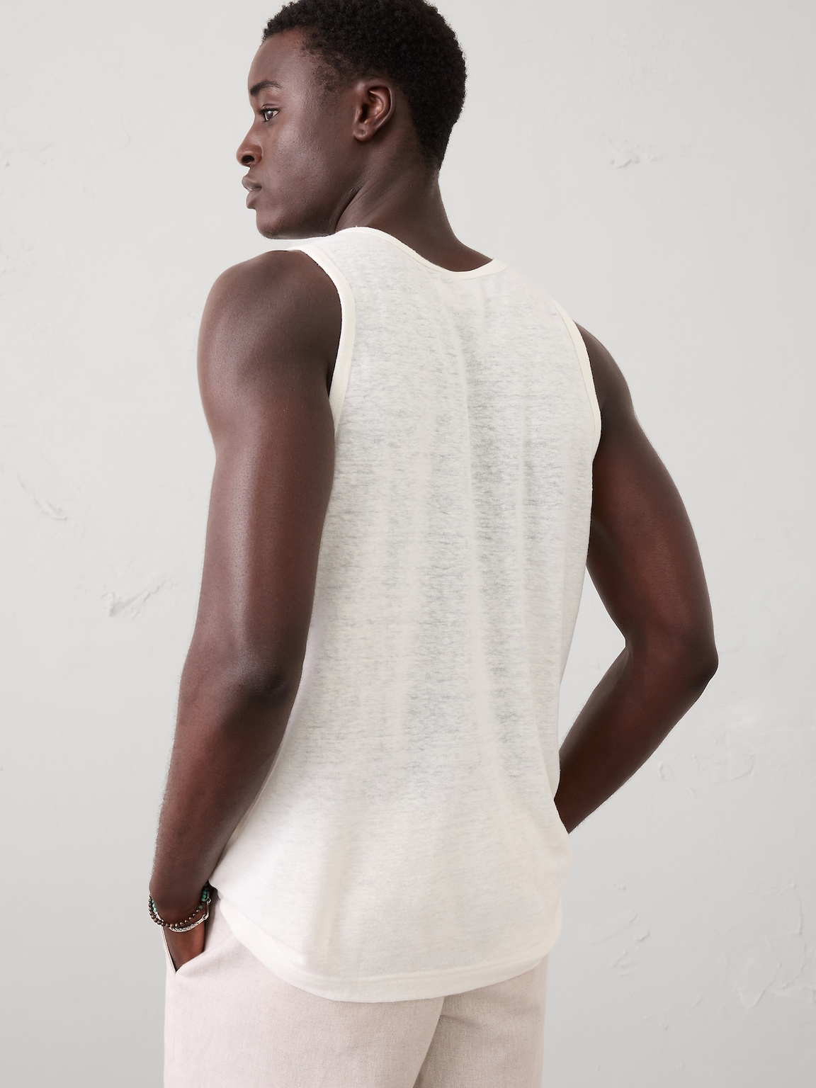Linen-Blend Tank