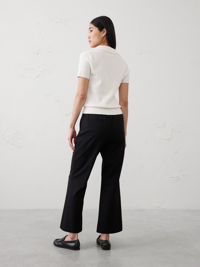 Hayden Sculpted Bootcut High-Rise Stretch Cropped Pant
