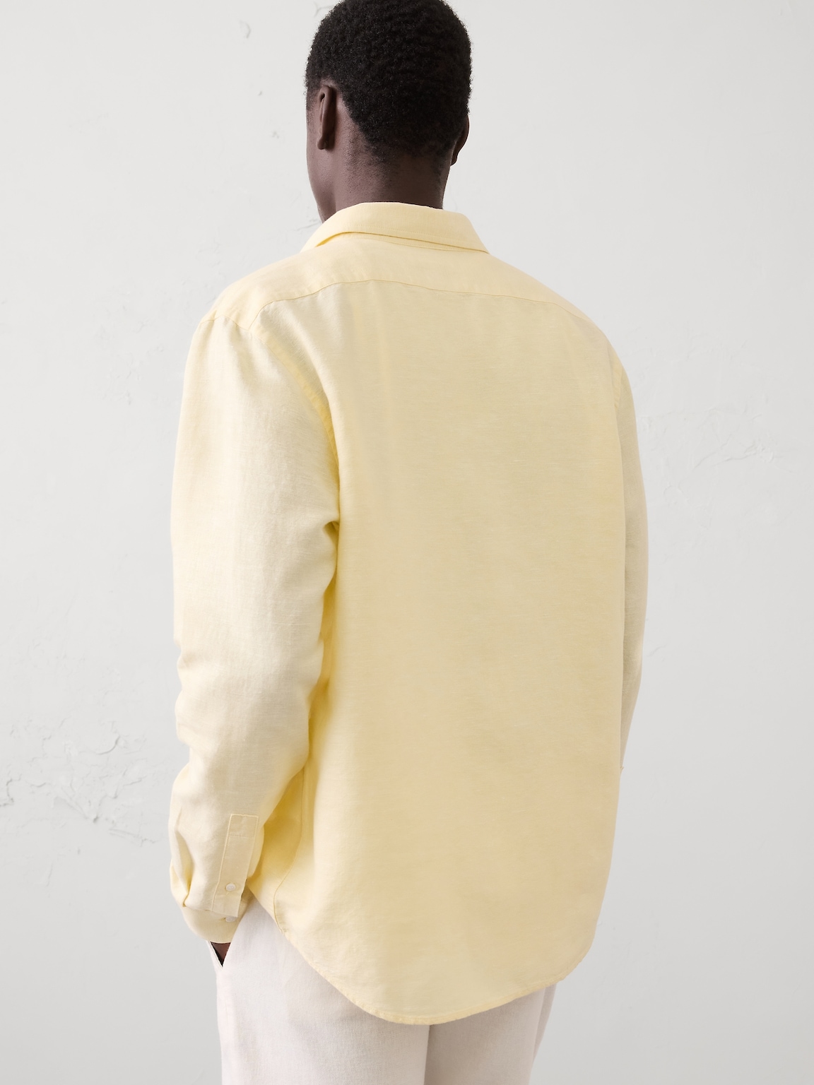 Slim-Fit Linen-Blend Shirt