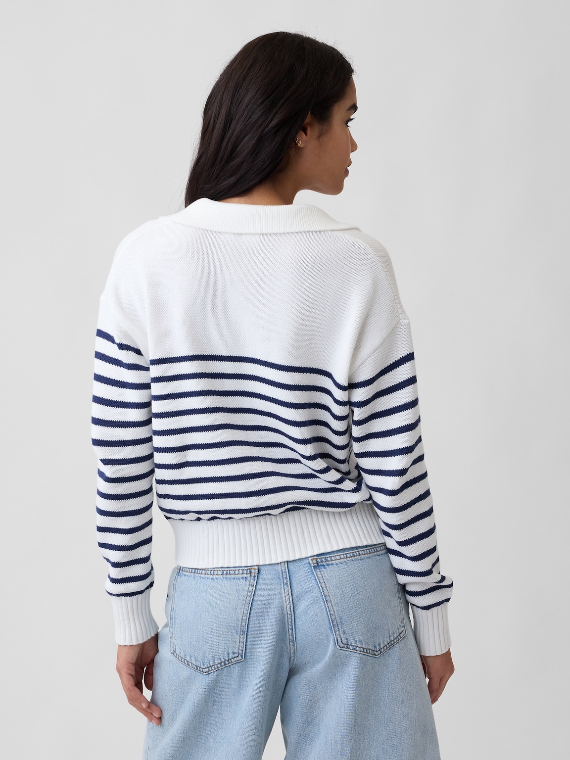 Relaxed Collared Sweater