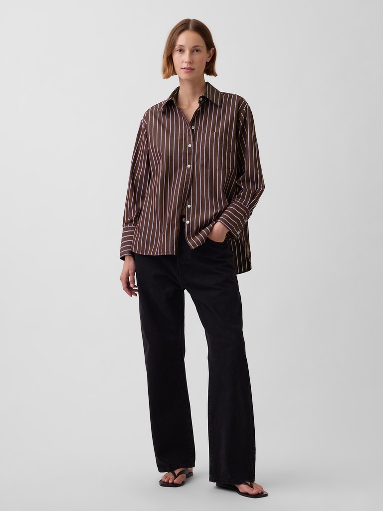 Organic Cotton Poplin Big Shirt