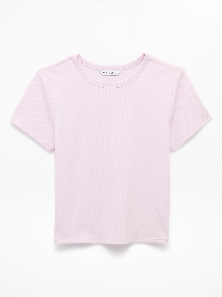 Signature Rib Crop Tee