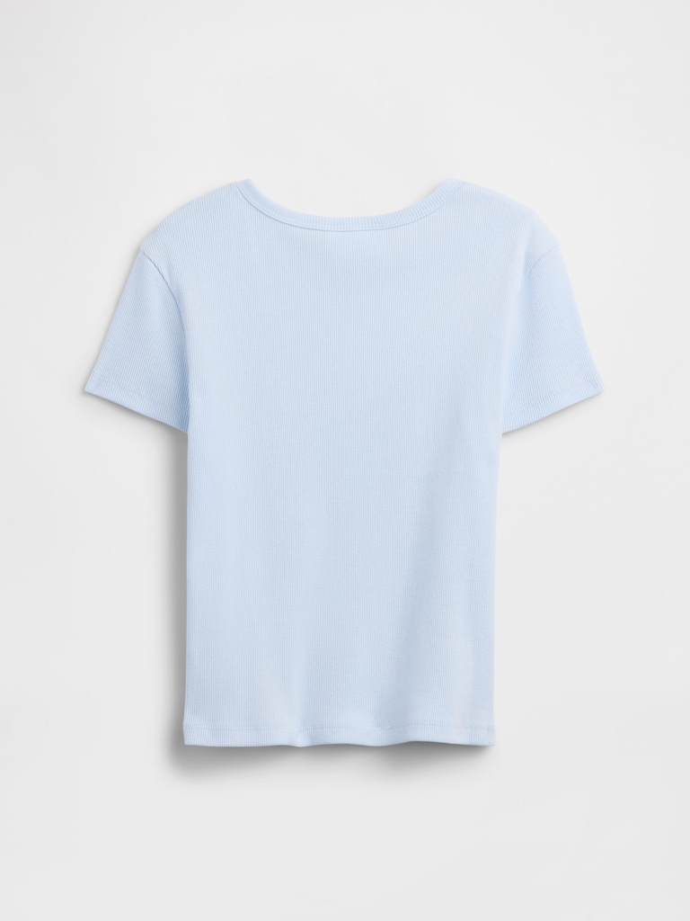 Kids Ribbed Crewneck T-Shirt