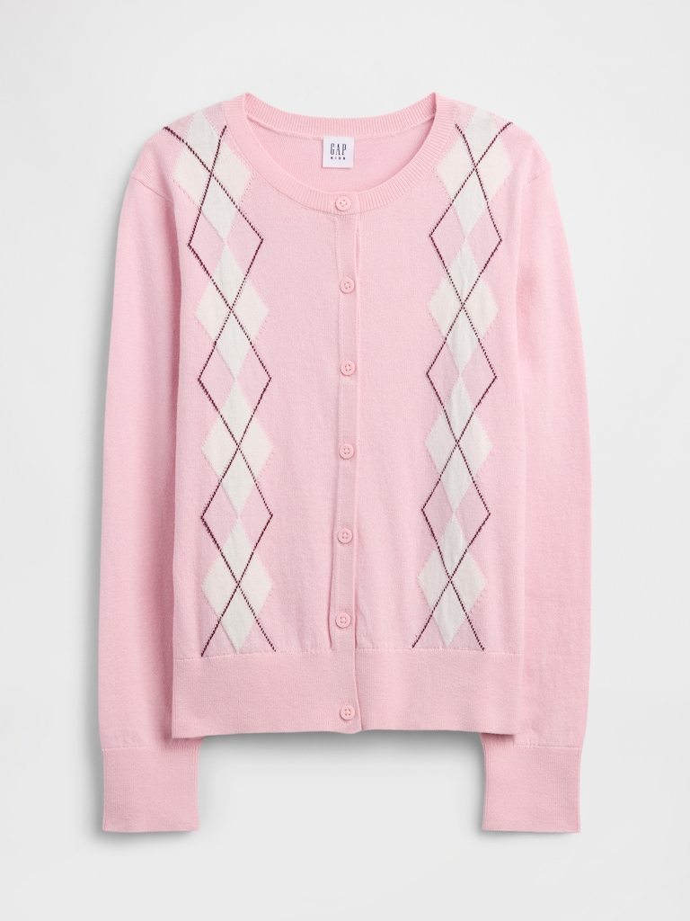 Kids Argyle Cardigan