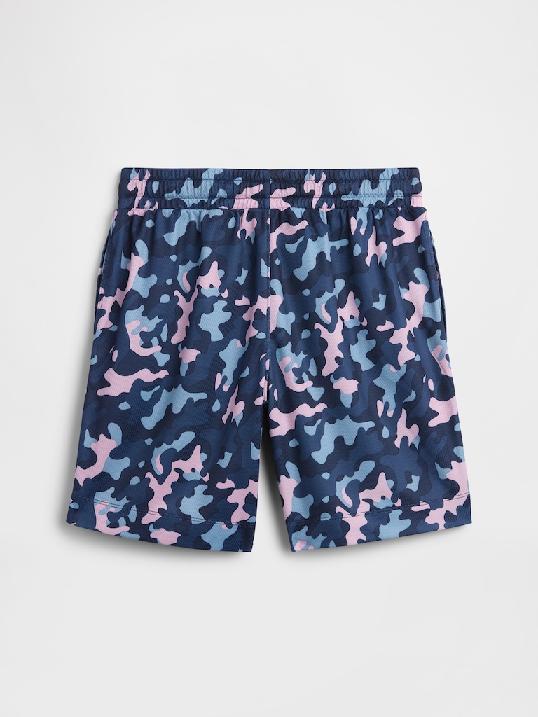 Kids 100% Recycled Pull-On Mesh Shorts