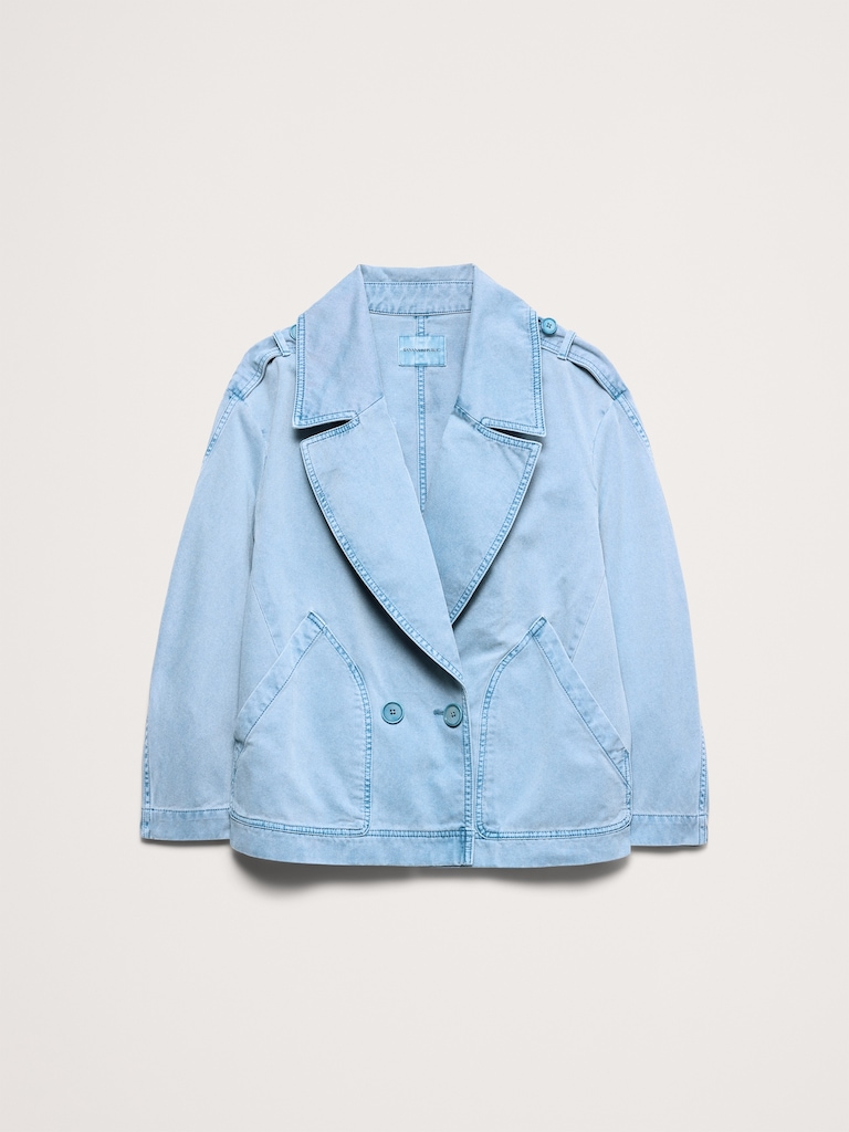 Cotton Twill Peacoat