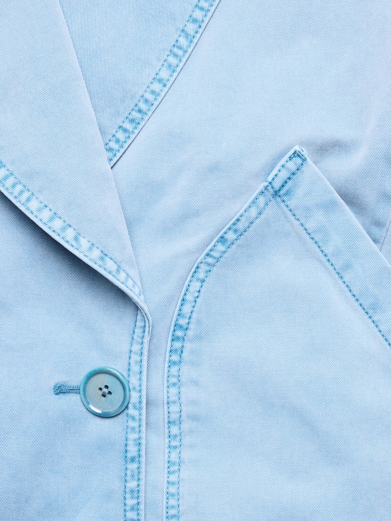 Cotton Twill Peacoat