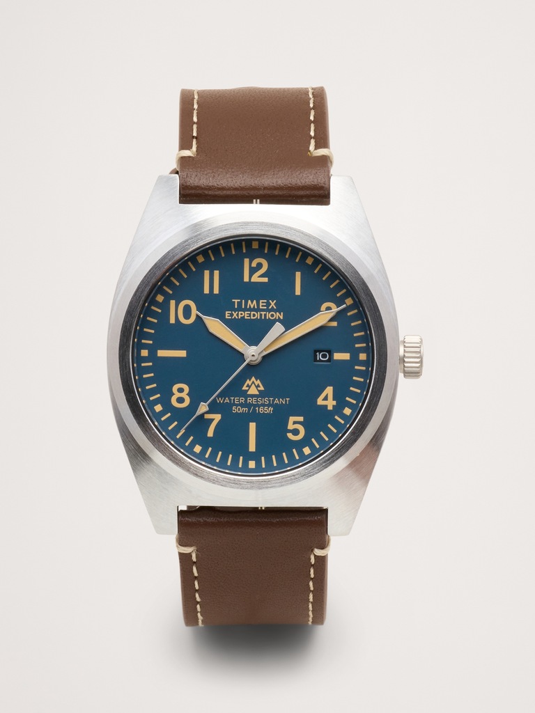 Expedition Capstone 39mm Leather Strap Watch By Timex