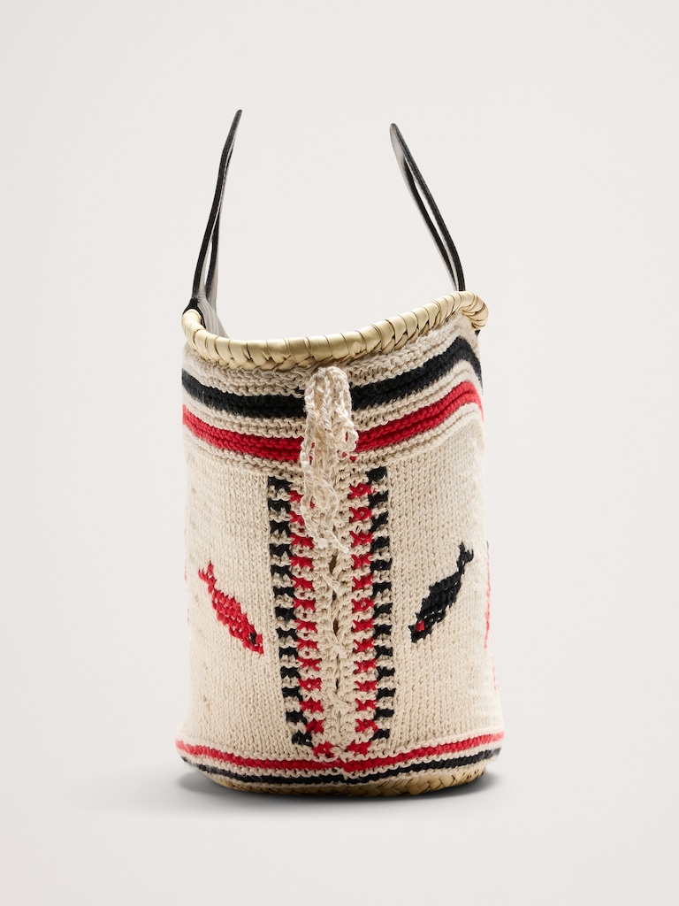 Póvoa Large Embroidered Basket By Entrudo