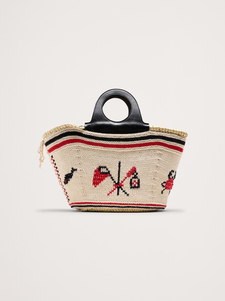 Póvoa Large Embroidered Basket By Entrudo