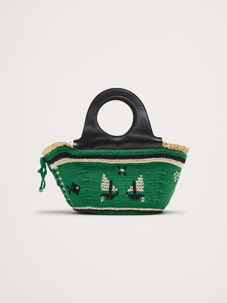 Caxinas Mini Embroidered Basket By Entrudo