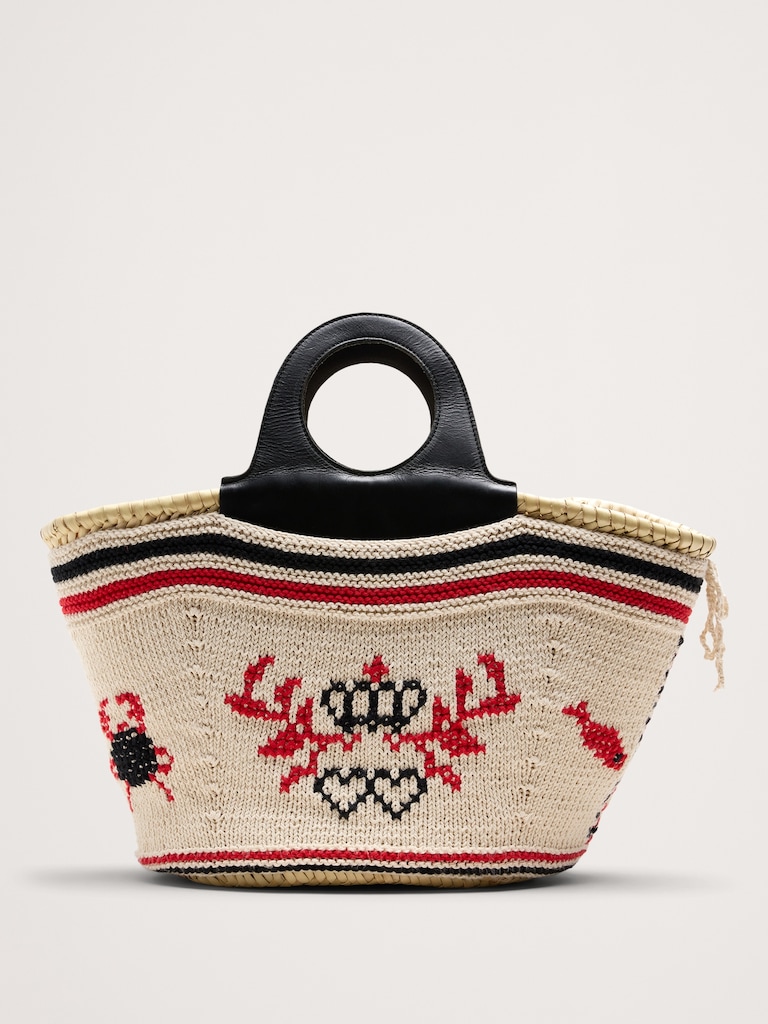 Póvoa Large Embroidered Basket By Entrudo